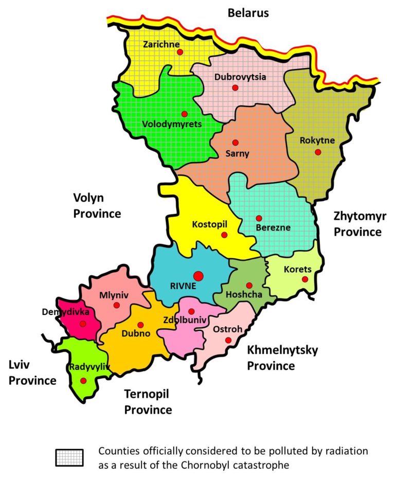 Map of the Rivne Province – OMNI-Net in Ukraine